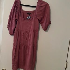 Shinestar Pink Dress Sleeves On or Off shoulder